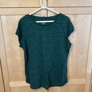Dark Green Women's Short Sleeve Top